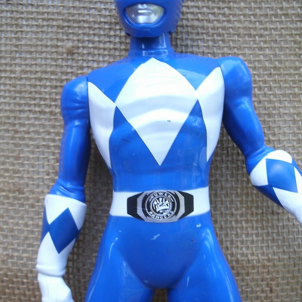 Power Rangers Blue Ranger Plastic Figure Hasbro 2020 - Picture 12 of 14